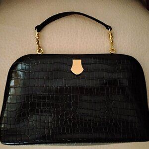 Etienne Aigner Faux Croc Purse